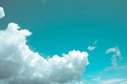 Blue sky and white clouds, the clouds are in various shapes, the sky is fresh and clear. - free wallpaper image