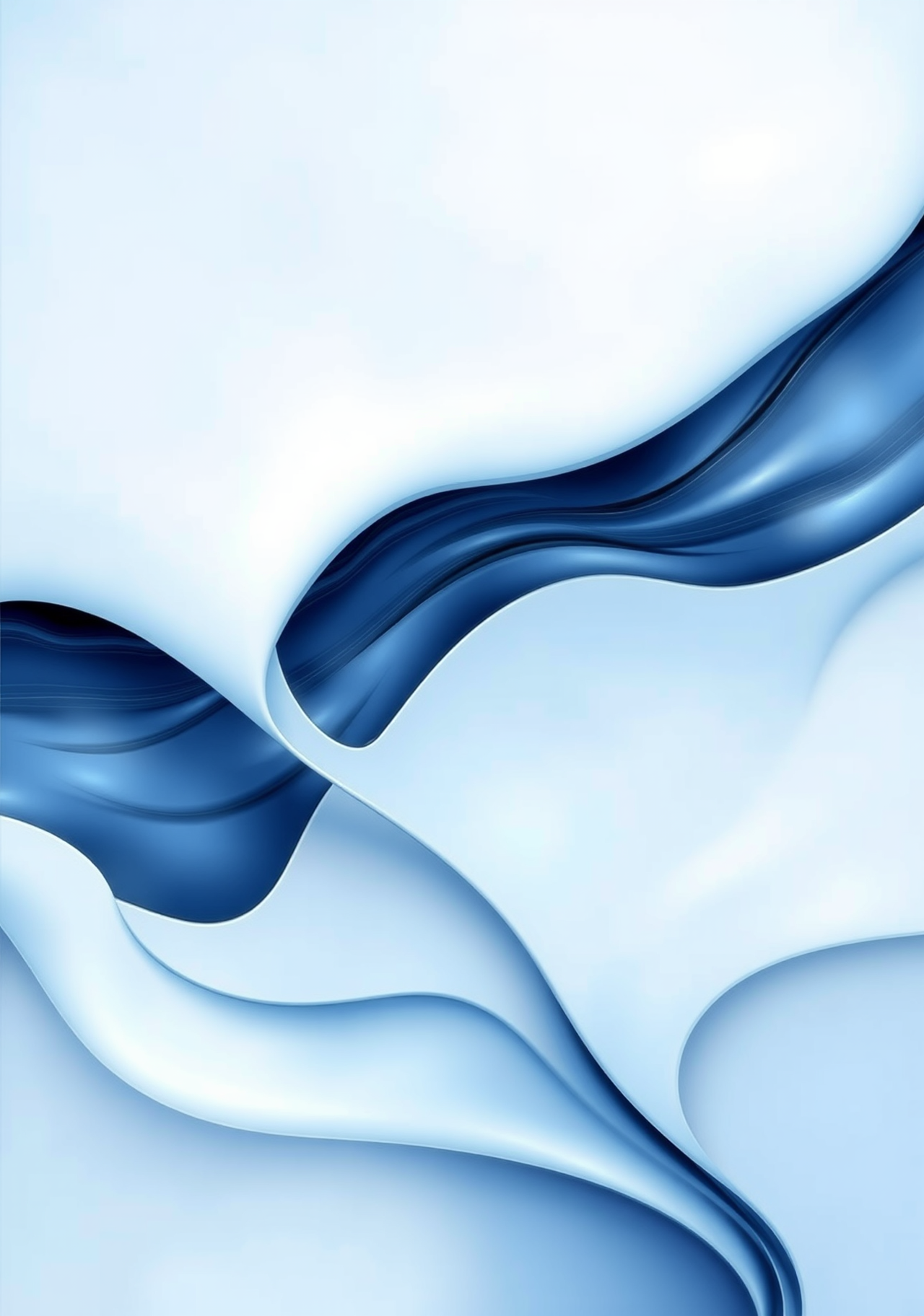 Abstract blue and white wavy background. - wallpaper image